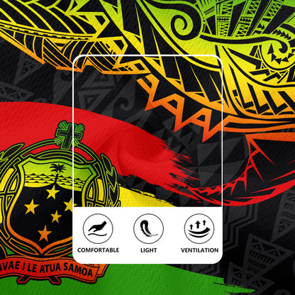 Samoa Rugby Jersey Tribal Polynesian Grunge Reggae
