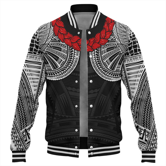 Samoa Baseball Jacket Ula Fala Tatau Design