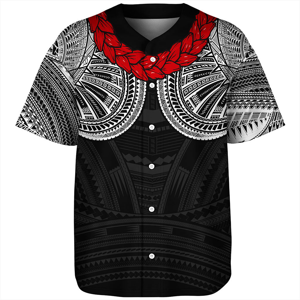 Samoa Baseball Shirt Ula Fala Tatau Design