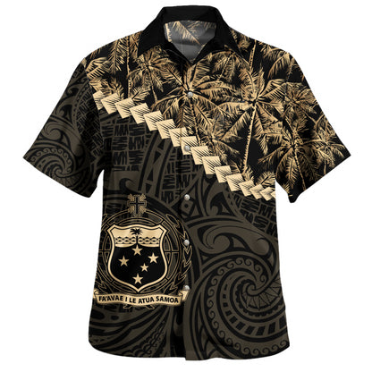 Samoa Hawaiian Shirt Coconut Tree Style