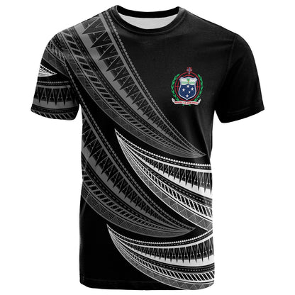 Samoa Custom Personalised T-Shirt - Wave Pattern Alternating