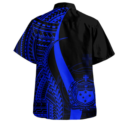 Samoa Custom Personalised Hawaiian Shirt Polynesian Tentacle Tribal Pattern