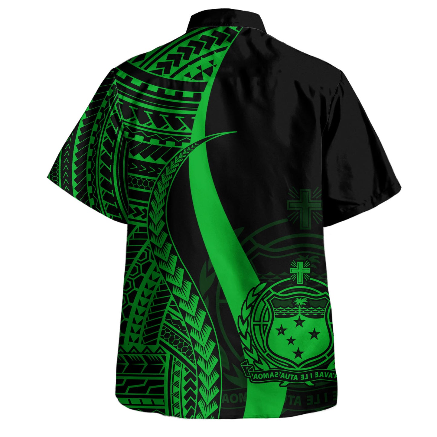 Samoa Custom Personalised Hawaiian Shirt Polynesian Tentacle Tribal Pattern