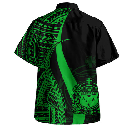 Samoa Custom Personalised Hawaiian Shirt Polynesian Tentacle Tribal Pattern