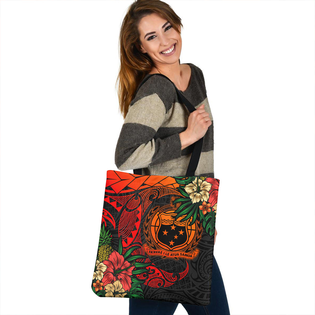 Samoa Tote Bag Polynesian Turtle Tropical