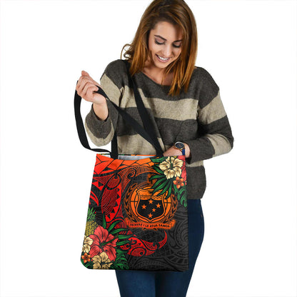 Samoa Tote Bag Polynesian Turtle Tropical
