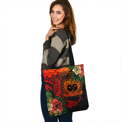 Samoa Tote Bag Polynesian Turtle Tropical