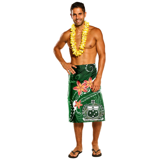 Polynesian Lavalava Samoa Tropical Polynesian Green