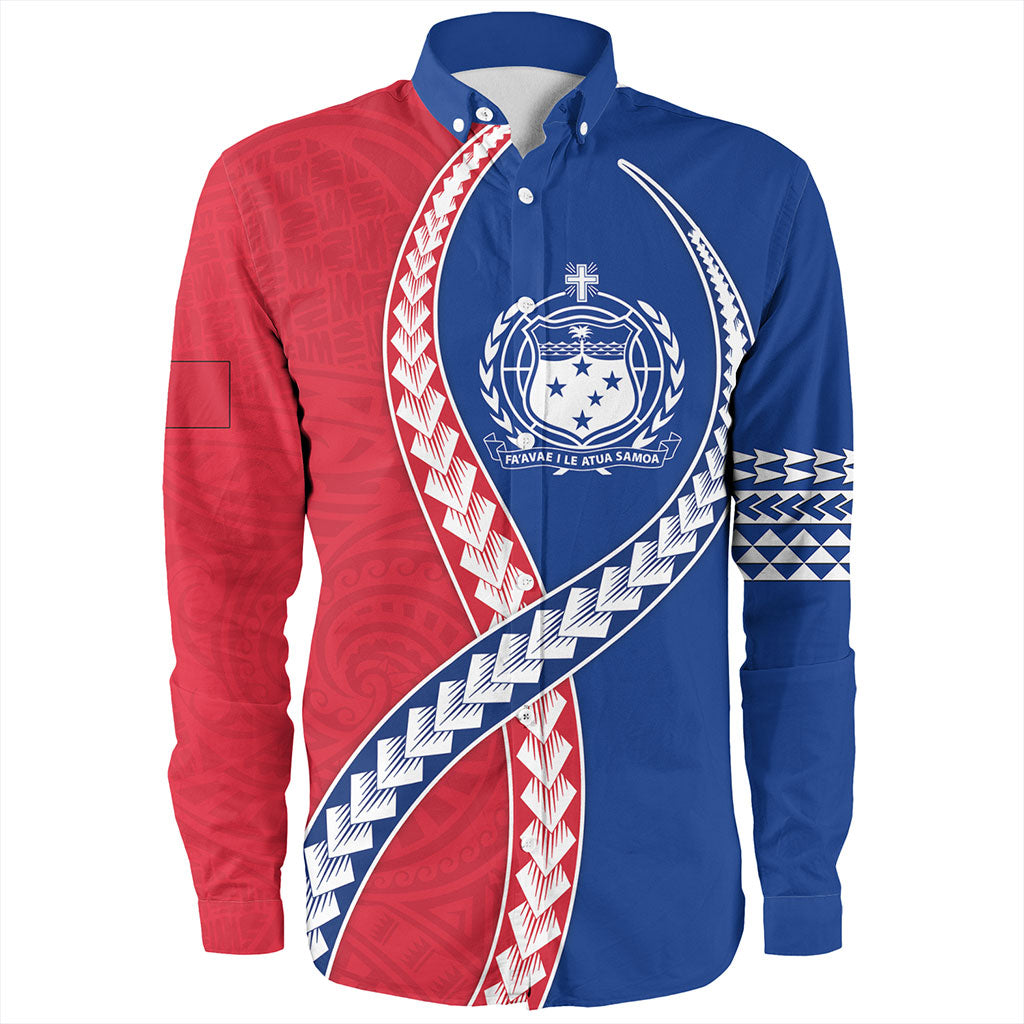 Samoa Long Sleeve Shirt Tribal Polynesian In My Heart