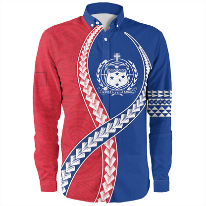 Samoa Long Sleeve Shirt Tribal Polynesian In My Heart