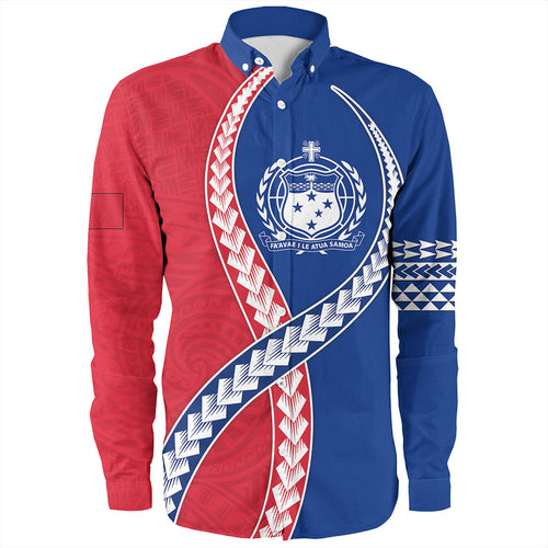 Samoa Long Sleeve Shirt Tribal Polynesian In My Heart