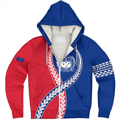 Samoa Sherpa Hoodie Tribal Polynesian In My Heart