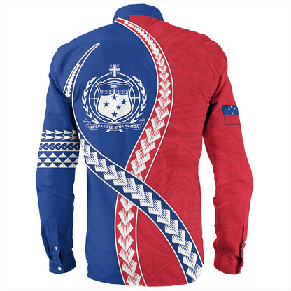 Samoa Long Sleeve Shirt Tribal Polynesian In My Heart