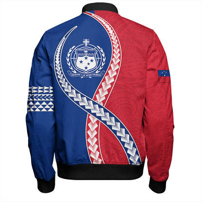 Samoa Bomber Jacket Tribal Polynesian In My Heart