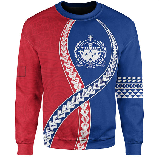 Samoa Sweatshirt Tribal Polynesian In My Heart