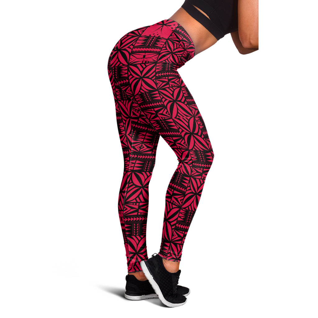 Samoa Legging Design Stretch Print Fabric Pink