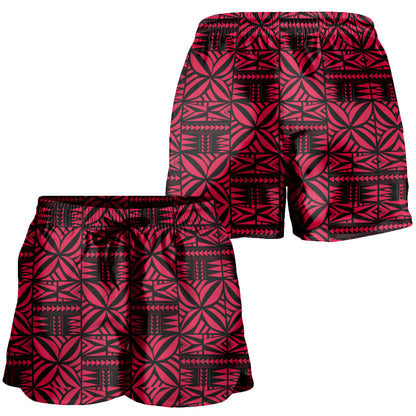 Samoa Women Shorts Design Stretch Print Fabric Pink