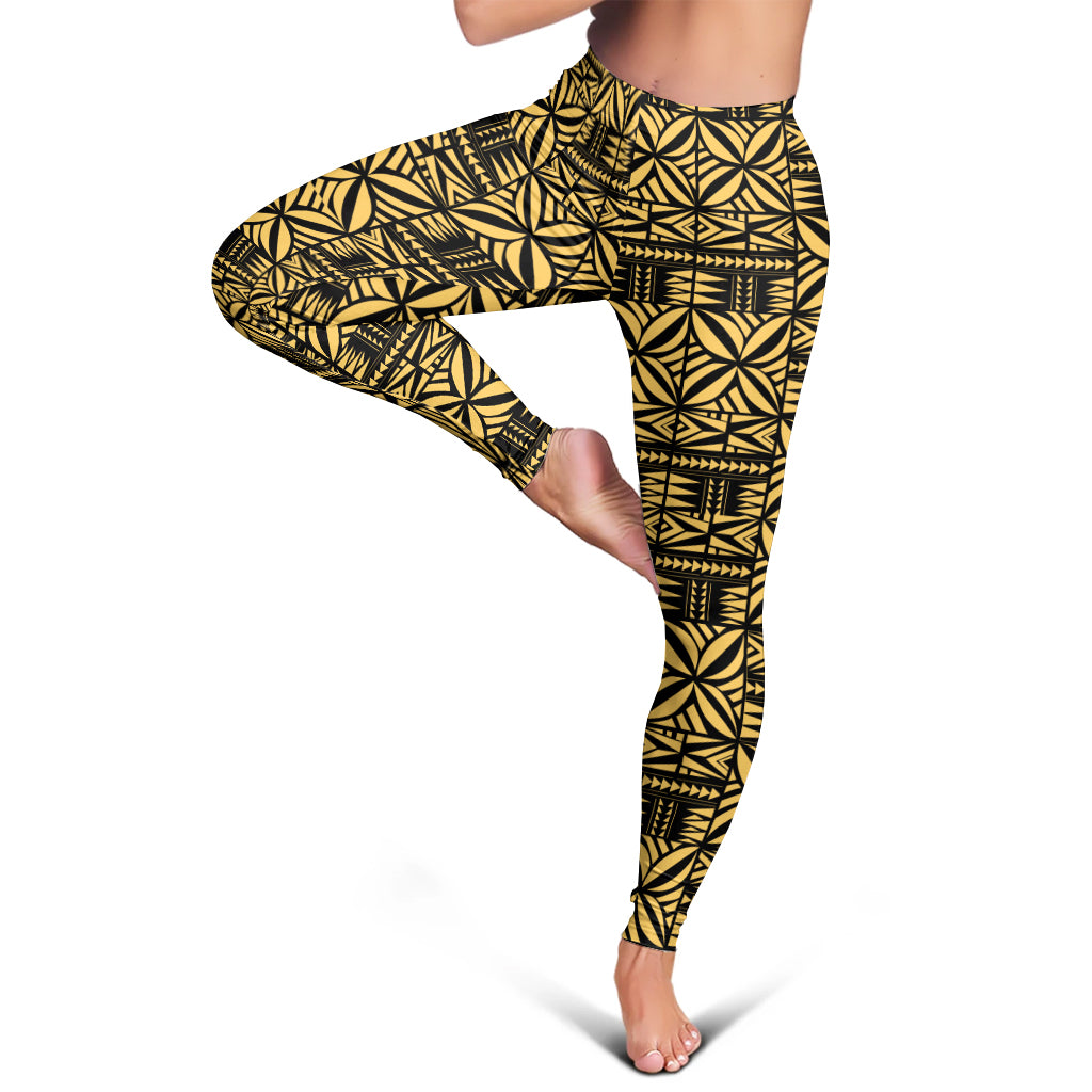 Samoa Legging Design Stretch Print Fabric Yellow