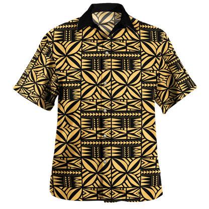 Samoa Combo Short Sleeve Dress And Shirt Design Stretch Print Fabric