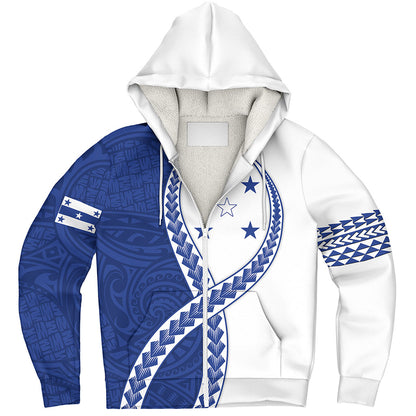 Gambier Islands Sherpa Hoodie Tribal Polynesian In My Heart