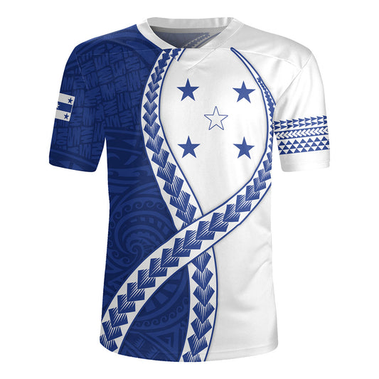 Gambier Islands Rugby Jersey Tribal Polynesian In My Heart