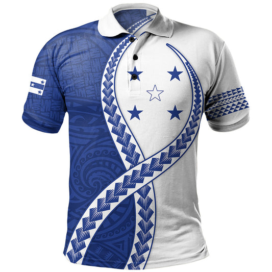 Gambier Islands Polo Shirt Tribal Polynesian In My Heart