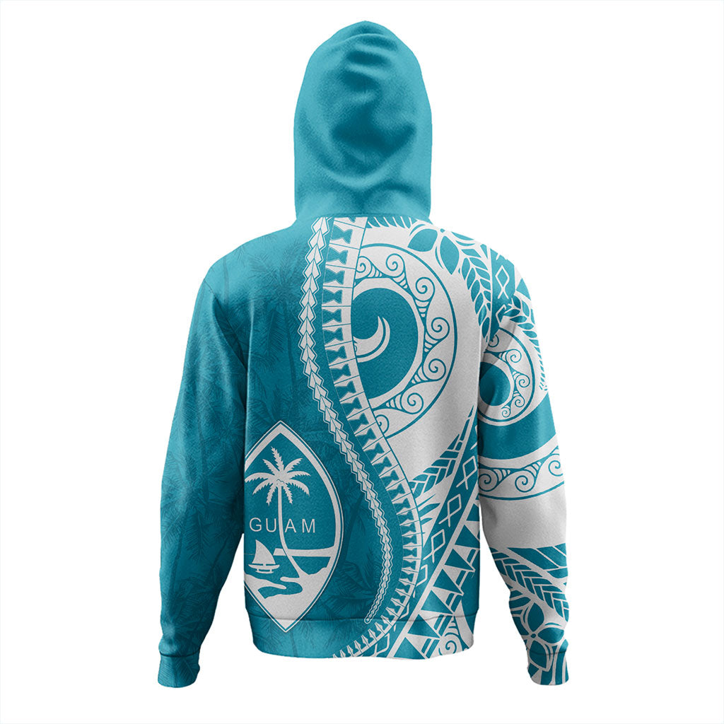 Guam Hoodie Seat Tribal Island Coconut Tree Design