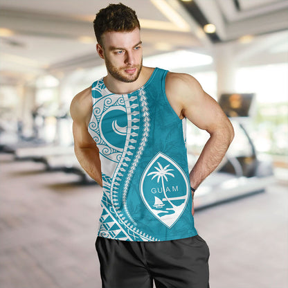 Guam Tank Top Seat Tribal Island Coconut Tree Design