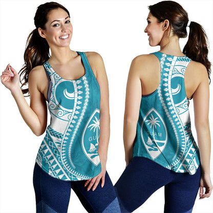 Guam Women Tank Seat Tribal Island Coconut Tree Design