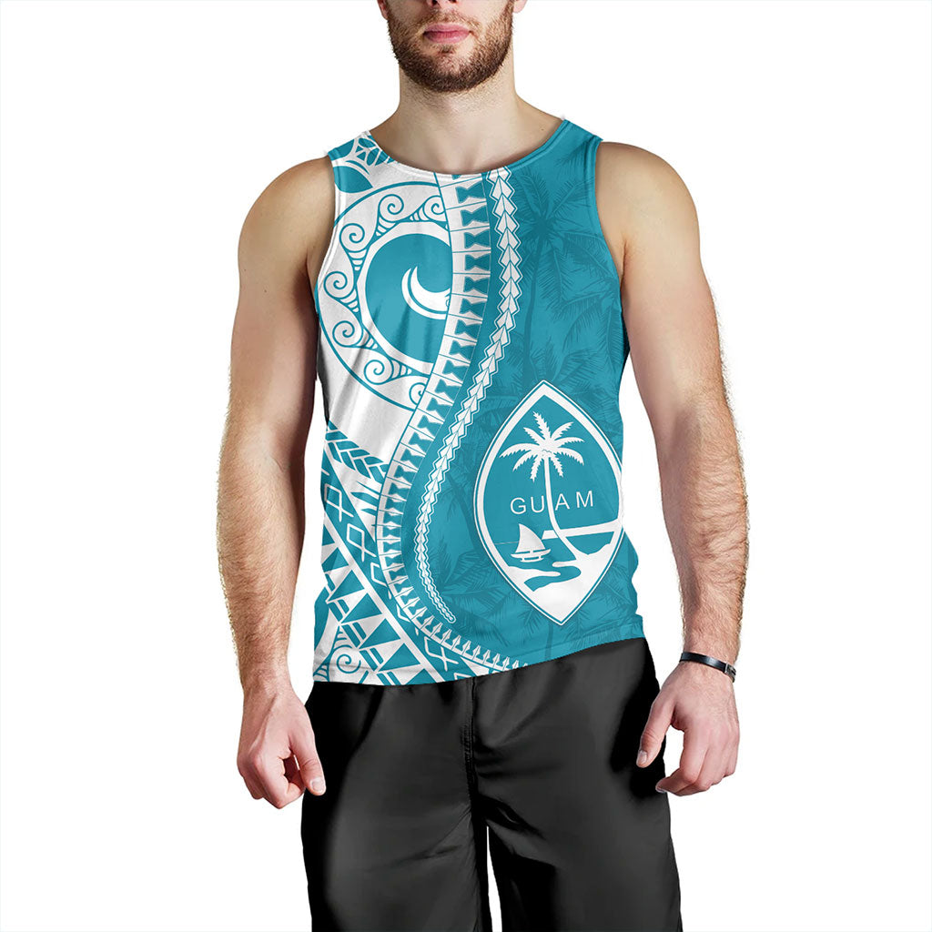 Guam Tank Top Seat Tribal Island Coconut Tree Design