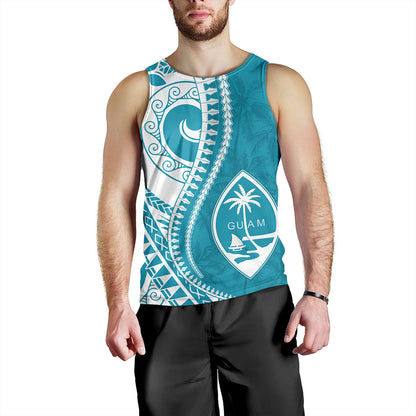 Guam Tank Top Seat Tribal Island Coconut Tree Design