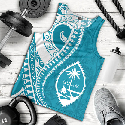 Guam Tank Top Seat Tribal Island Coconut Tree Design