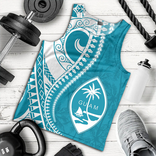 Guam Tank Top Seat Tribal Island Coconut Tree Design