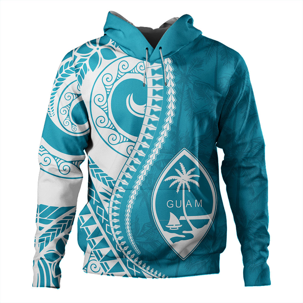 Guam Hoodie Seat Tribal Island Coconut Tree Design
