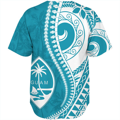 Guam Baseball Shirt Seat Tribal Island Coconut Tree Design