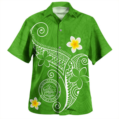 Palau Hawaiian Shirt Polynesia Floral Tribal