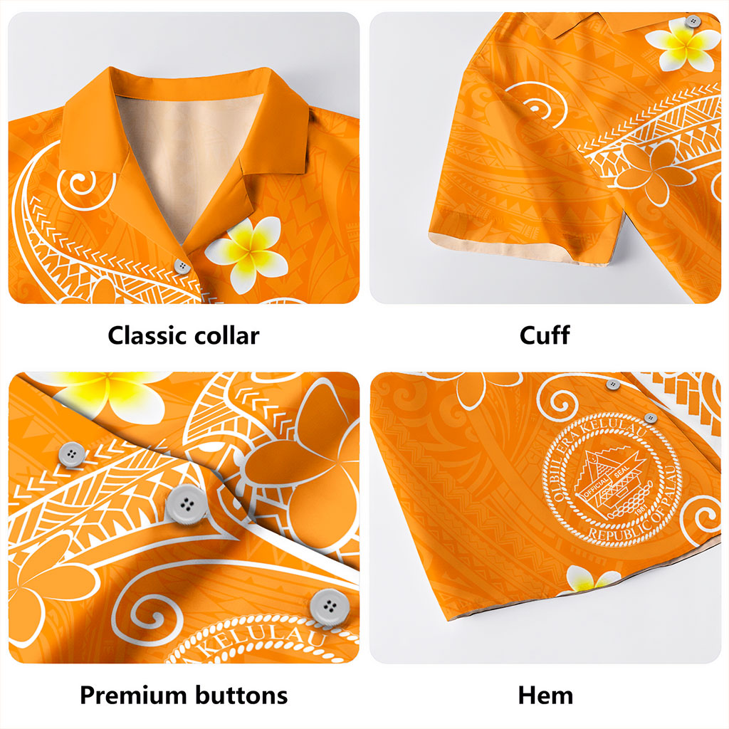 Palau Hawaiian Shirt Polynesia Floral Tribal Ver.1