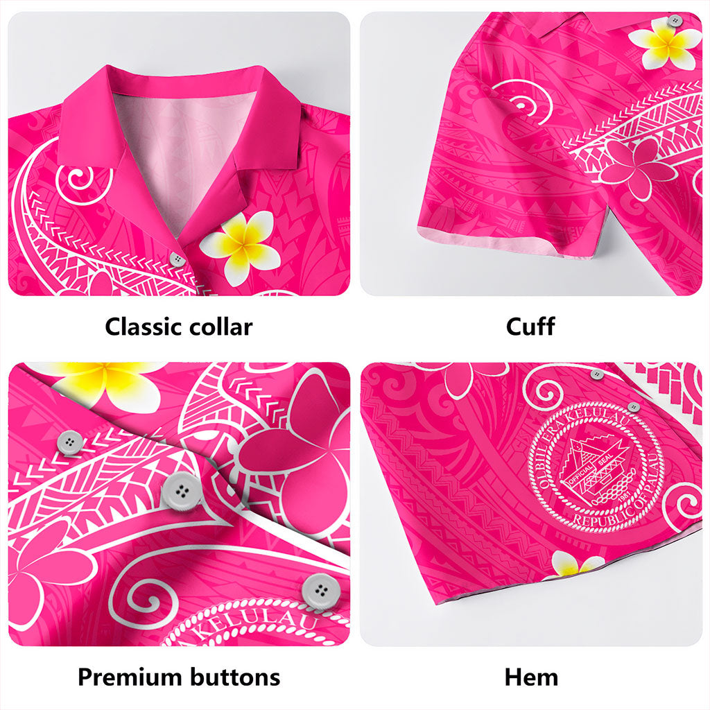 Palau Hawaiian Shirt Polynesia Floral Tribal Ver.1