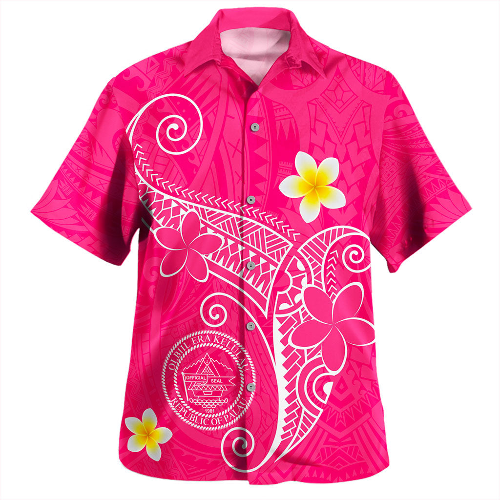 Palau Hawaiian Shirt Polynesia Floral Tribal Ver.1