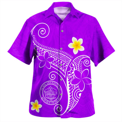 Palau Hawaiian Shirt Polynesia Floral Tribal Ver.1
