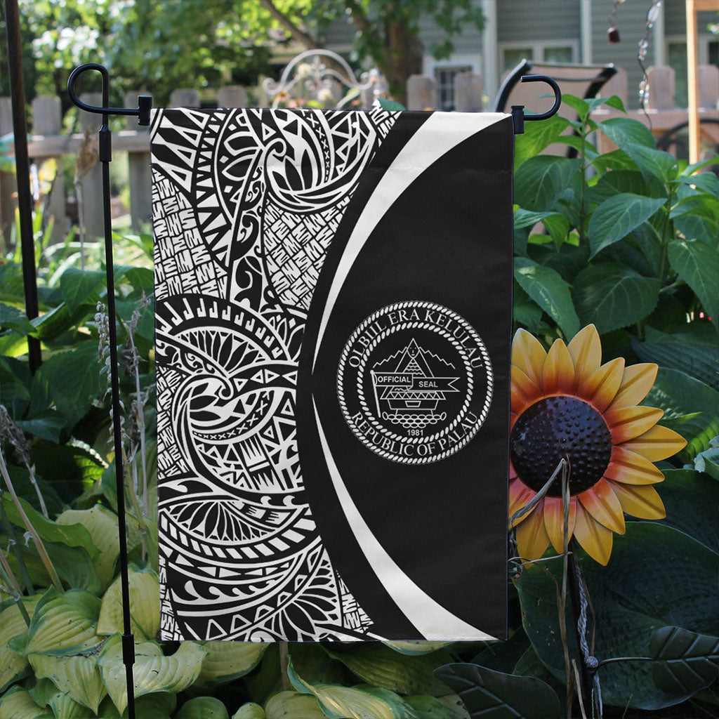 Palau Garden Flag Lauhala Circle White