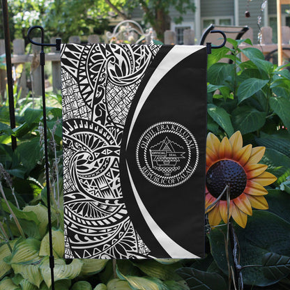 Palau Garden Flag Lauhala Circle White
