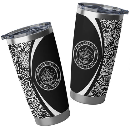 Palau Tumbler Lauhala Circle Style White