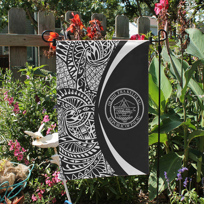 Palau Garden Flag Lauhala Circle White