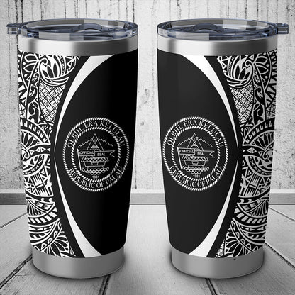 Palau Tumbler Lauhala Circle Style White