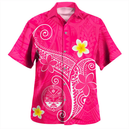 Marshall Islands Hawaiian Shirt Polynesia Floral Tribal Ver.1
