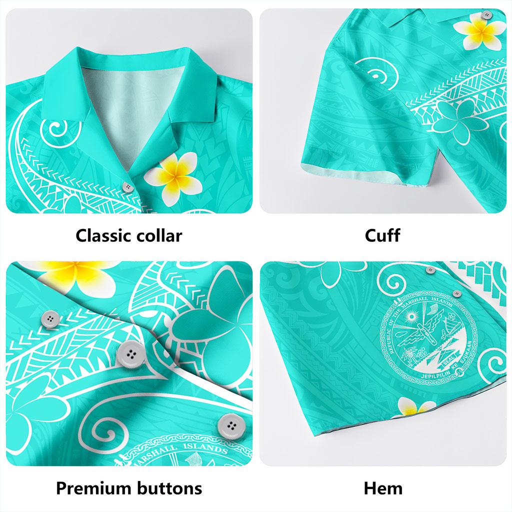 Marshall Islands Hawaiian Shirt Polynesia Floral Tribal Ver.1