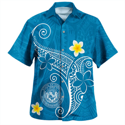 Hawaii Hawaiian Shirt Coat Of Arms Polynesia Floral Tribal