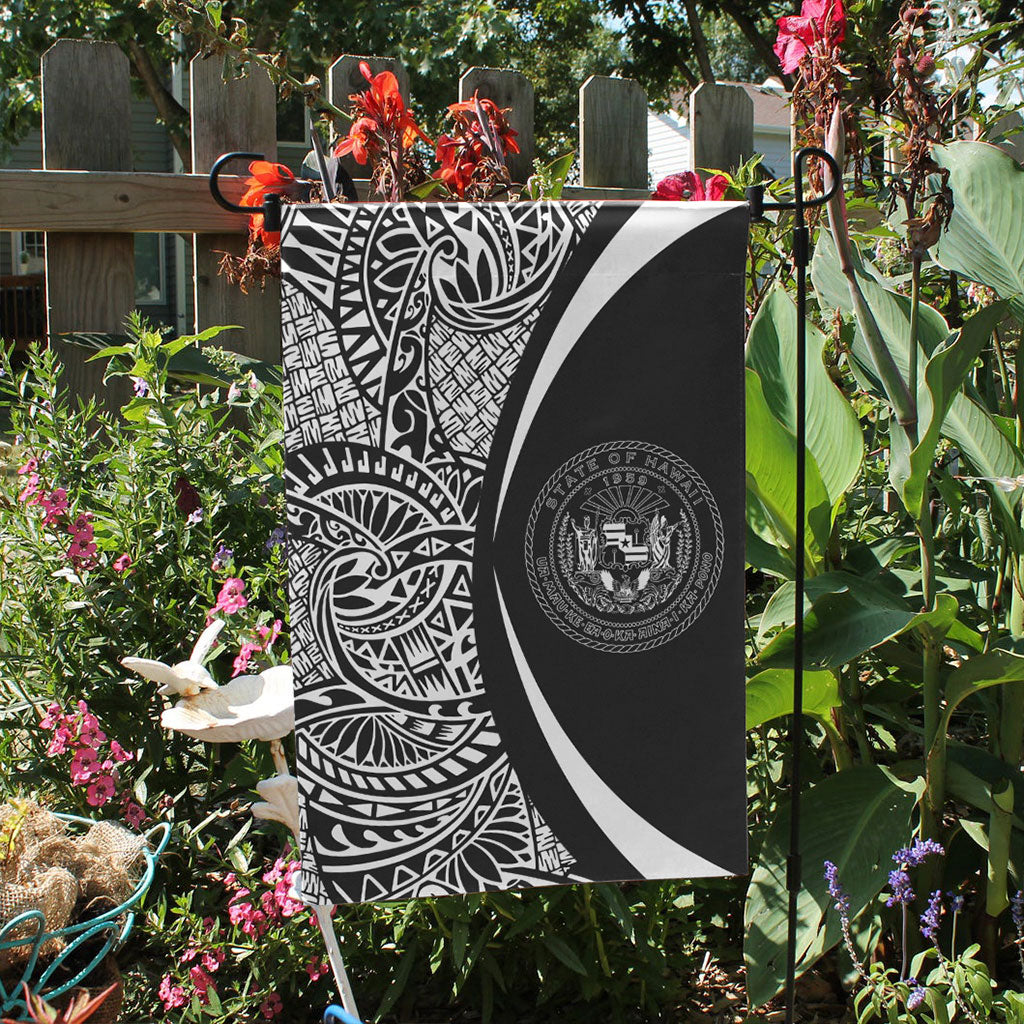 Hawaii Garden Flag Lauhala Circle White