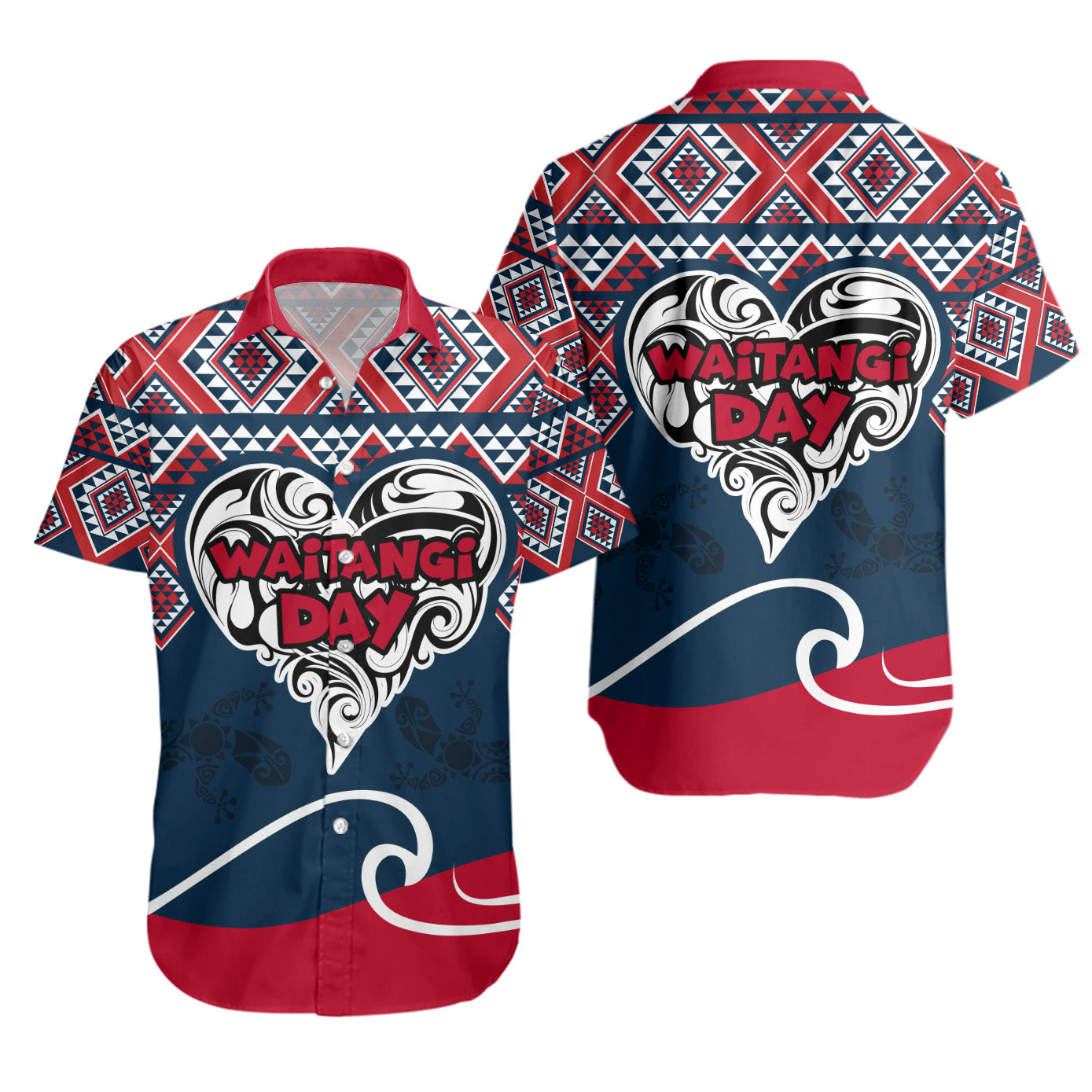 New Zealand Waitangi Day Short Sleeve Shirt - New Zealand Culture Happy Waitangi Day Gold Coast